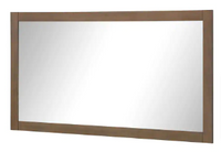 Kordite Rectangular Framed Wall Bathroom Vanity Mirror, 60”w x 33”h, Almond Latte - $225