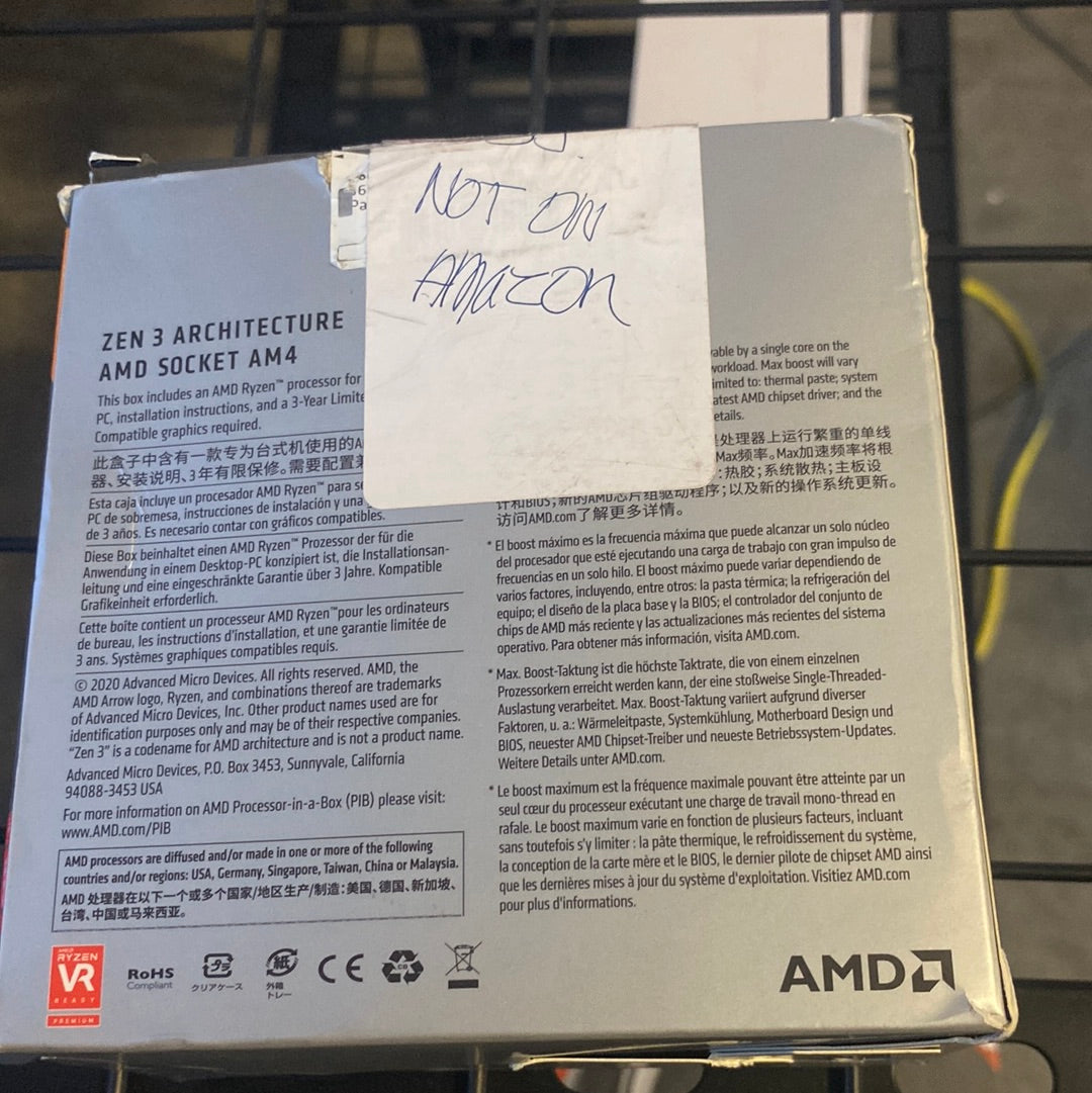 AMD Ryzen 7 5800X 8-core, 16-Thread Unlocked Desktop Processor - $270