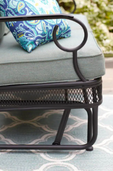 Hampton Bay Amelia Springs Outdoor Glider with Spa Cushions - $270