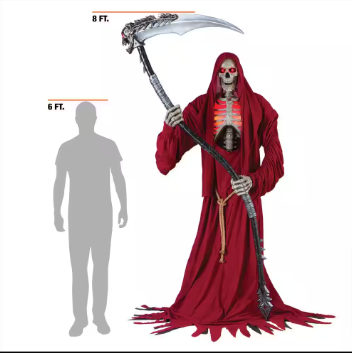 Home Accents Holiday 8 ft. Animated Smoldering Reaper of Souls - $250