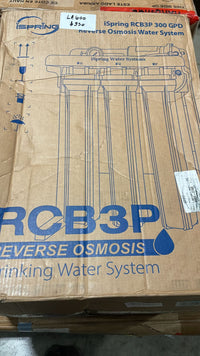 iSpring RCB3P Reverse Osmosis RO Water Filtration System, 300 GPD, Tankless - $330