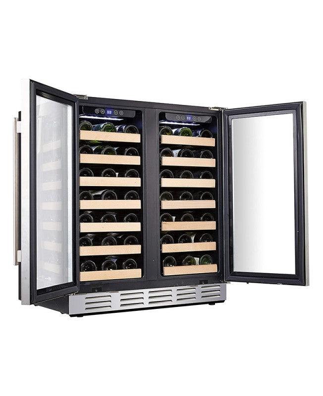 Kalamera 30 Inch Built In 6.0 Cu.Ft 66 Bottle Wine Refrigerator - $600