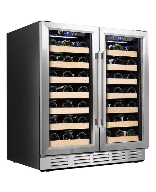 Kalamera 30 Inch Built In 6.0 Cu.Ft 66 Bottle Wine Refrigerator - $600