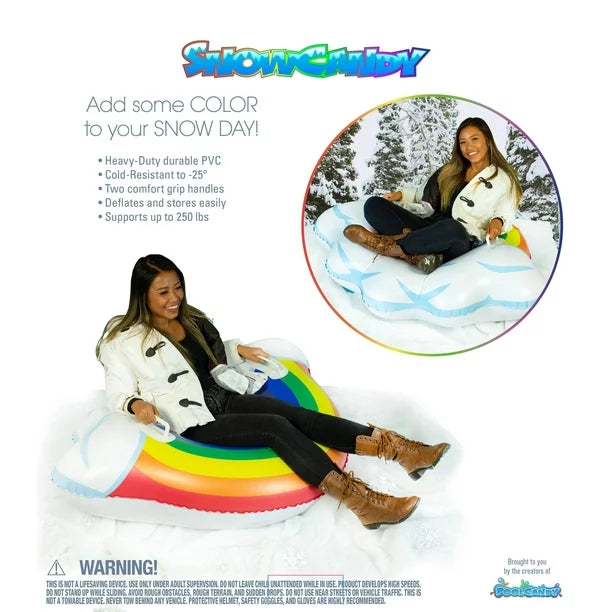 PoolCandy Snow Candy SC3110RB 48 in. Artic Rainbow Jumbo Snow Tube - $20