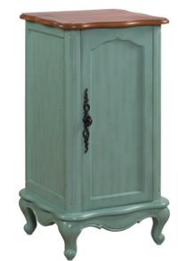 Provence 18 in. W x 16 in. D x 34 in. H Floor Cabinet in Vintage Turquoise - $115