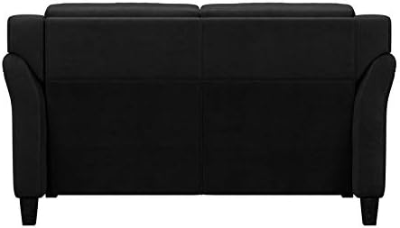 Lifestyle Solutions Loveseat Sofa, Black - $250