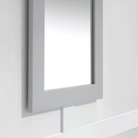 Parkcrest 22.00 in. W x 30.00 in. H Framed Rectangular Bathroom Mirror in Dove Grey - $135