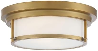 2 Light Flush Mount in Mid-Century Modern Style-4.5 Inches Tall and 13 Inches Wide - $55