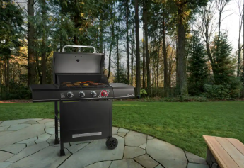 Dyna-Glo 4-Burner Propane Gas Grill in Matte Black - $210