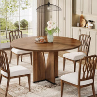 39" Wood Dining Table, Farmhouse Kitchen Table for 4 People - $115