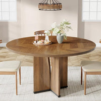 39" Wood Dining Table, Farmhouse Kitchen Table for 4 People - $115