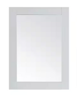 Austen Framed Rectangular Bathroom Vanity Mirror in Dove Grey - $125