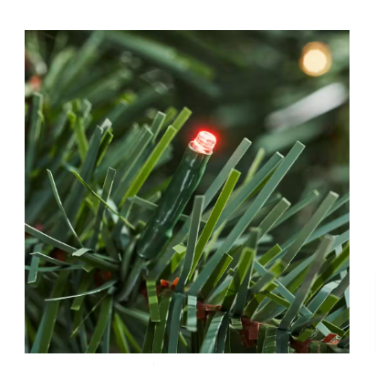 Home Accents Holiday 7.5 ft. Pre-Lit LED Festive Pine Artificial Christmas Tree - $60