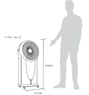 NewAir 470 CFM, 3-speed Portable Evaporative Cooler and Fan - $95