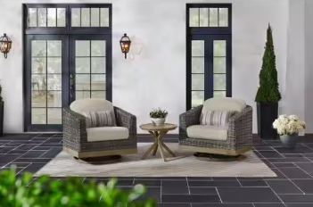 Home Decorators Collection Avondale Aluminum and Steel Table