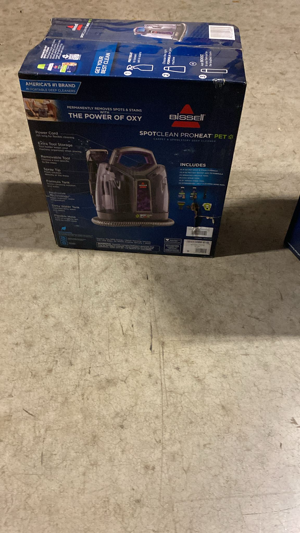 BISSELL SpotClean ProHeat Pet Portable Carpet Cleaner 2513W - $65