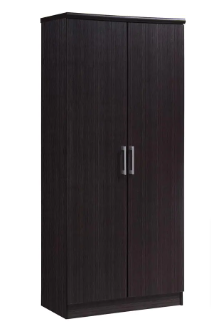 HODEDAH 2-Door Chocolate Armoire with Shelves - $95