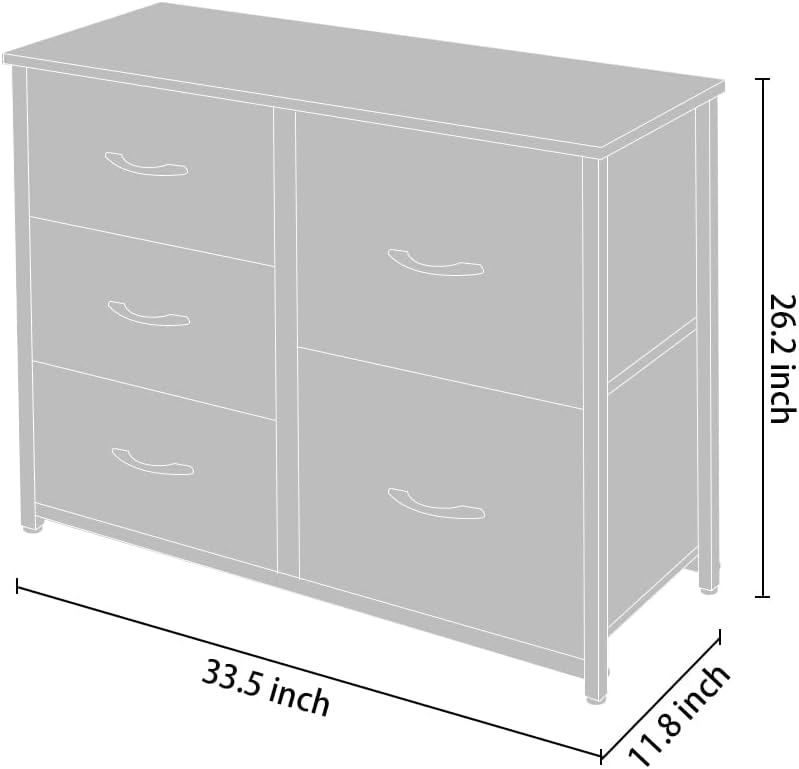 AZL1 Life Concept Storage Dresser Furniture Unit-Large Standing Organizer Chest - $40