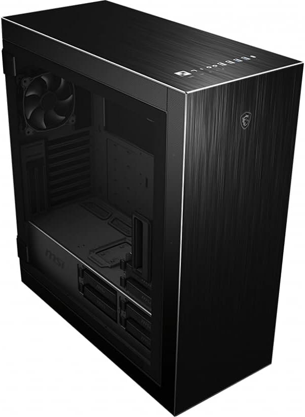 MSI MPG SEKIRA 500P Full Tower Gaming Computer Case 'Black(Minor Scratches) - $150