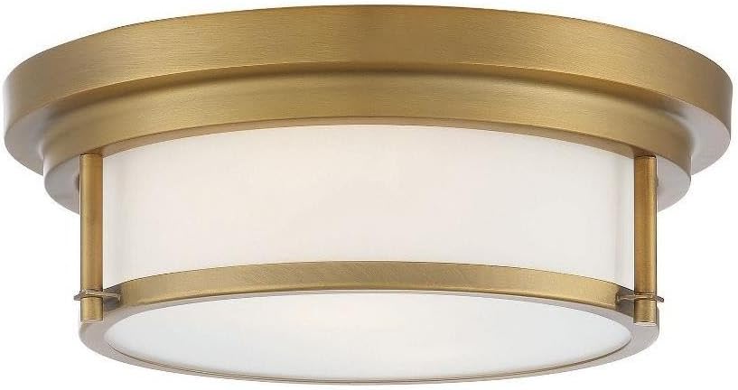 2 Light Flush Mount in Mid-Century Modern Style-4.5 Inches Tall and 13 Inches Wide - $55