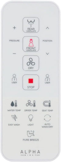 ALPHA BIDET UX Pearl Bidet Toilet Seat in Elongated White - $300
