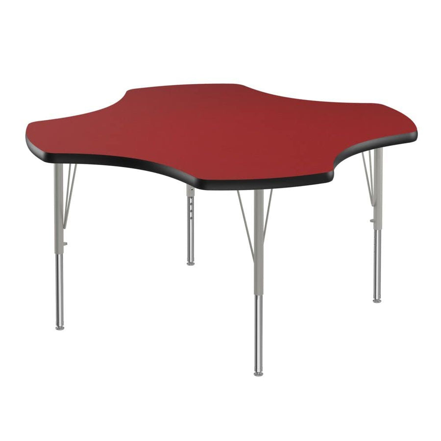 Correll 48" Clover Shaped Classroom Activity Table, Height Adjustable (19"-29") - $260