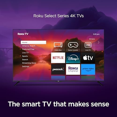 Roku Smart TV – 43-Inch Select Series 4K HDR RokuTV with Roku Enhanced Voice Remote - $150