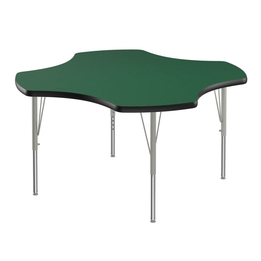 Correll 48" Clover Shaped Classroom Activity Table, Height Adjustable (19"-29") - $255