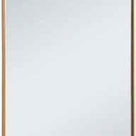 Elegant Decor Metal Frame Rectangle Mirror 30 inch in Brass - $130