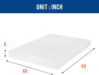 Queen Mattress 6 inch Gel Memory Foam Medium Firm - $65