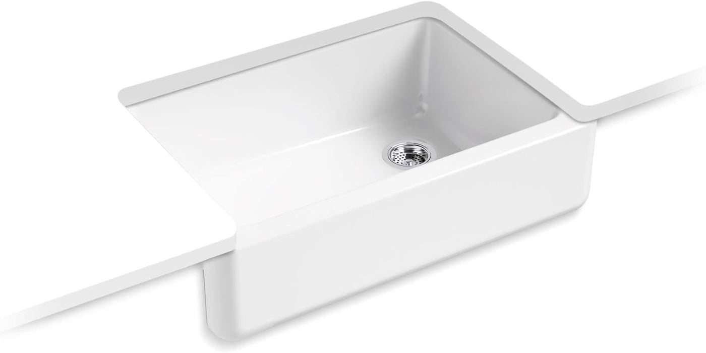 KOHLER K-5827-0 Whitehaven Farmhouse Self-Trimming Undermount Single-Bowl Sink - $575