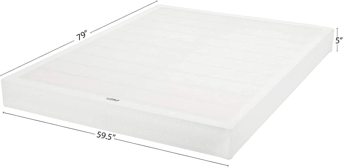 Amazon Basics Smart Box Spring Bed Base, 5 Inch Mattress Foundation, Queen - $85