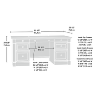 Palladia Collection Executive Desk - $285