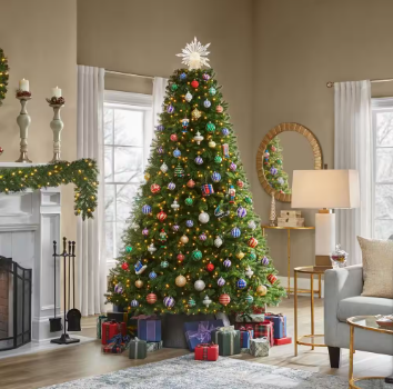 Home Accents Holiday 7.5 ft. Aldon Balsam Fir Pre-Lit LED Artificial Tree - $180