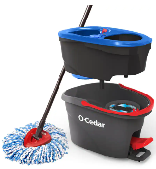 O-Cedar EasyWring RinseClean Spin Mop with 2-Tank Bucket System - $35