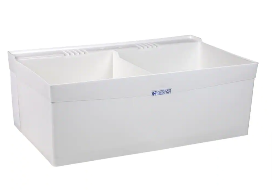 Utialtwin 24 in. x 40 in. x 33 in. Structural Thermoplastic Laundry Tub - $85