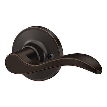Home Front by Schlage Kenley Aged Bronze Right-Handed Closet Dummy Door Handle, 4-Pack - $10