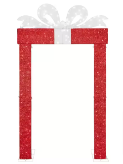Home Accents Holiday 8.5 ft. Giant-Sized LED Present Archway Holiday Yard Decoration - $120