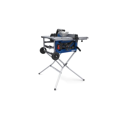 Kobalt 10-in 15-Amp Portable Jobsite Table Saw with Folding Stand (used no box) - $150