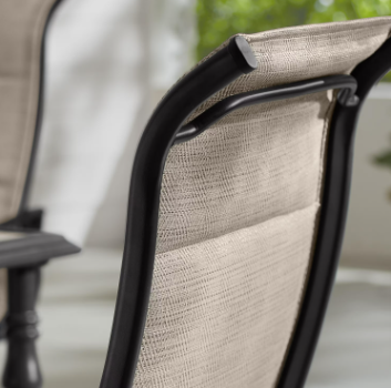 Hampton Bay Glenridge Falls Rocking Sling Chairs in Putty Chairs Only DISCOUNT BROS