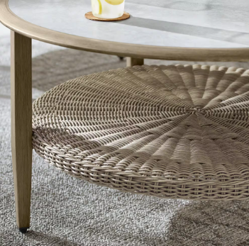 Hampton Bay Saddle View Brown Metal Patio Table Table Only