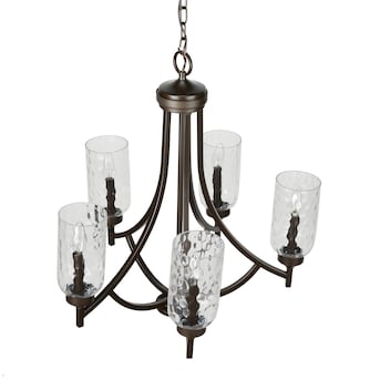 allen + roth Latchbury 5-Light Aged Bronze Transitional Dry rated Chandelier - $110
