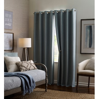 allen + roth 84-in Spa Blackout Thermal Lined Grommet Single Curtain Panel -$20