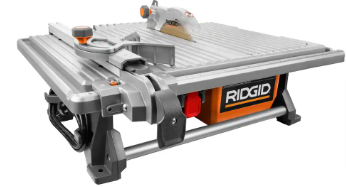 RIDGID 6.5 Amp 7 in. Blade Corded Table Top Wet Tile Saw - $110