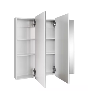 Design House Tri-View Recessed Mount Bathroom Medicine Cabinet  30.1in. x 36.3 in. - $120