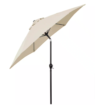 Astella 9 ft. Aluminum Market Patio Umbrella with Fiberglass Ribs - $45