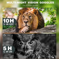 Velotrex Night Vision Binoculars Goggles with IR 10x Optical Zoom 4000mAH - $120