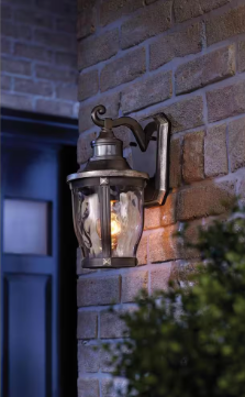 McCarthy Bronze with Gold Motion Sensing Outdoor Wall Mount Lantern(2 Pack) - $120