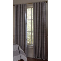 allen + roth 84-in Grey Room Darkening Thermal Lined Back Tab Single Curtain Panel - $20