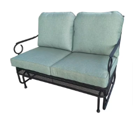 Hampton Bay Amelia Springs Outdoor Glider with Spa Cushions - $270